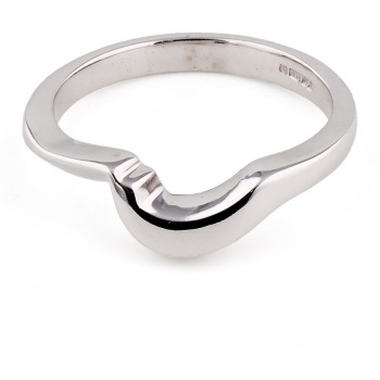 18ct White Gold 3.8g Wedding Ring Size L